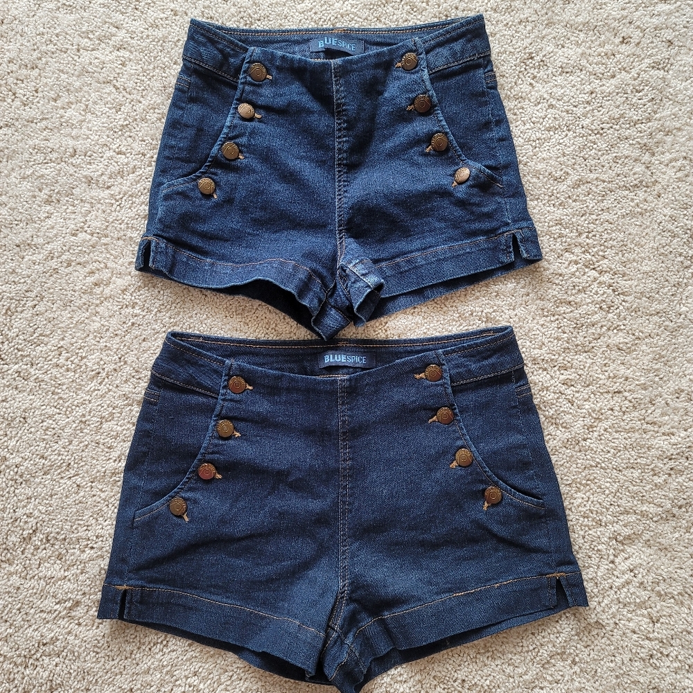 Denim shorts